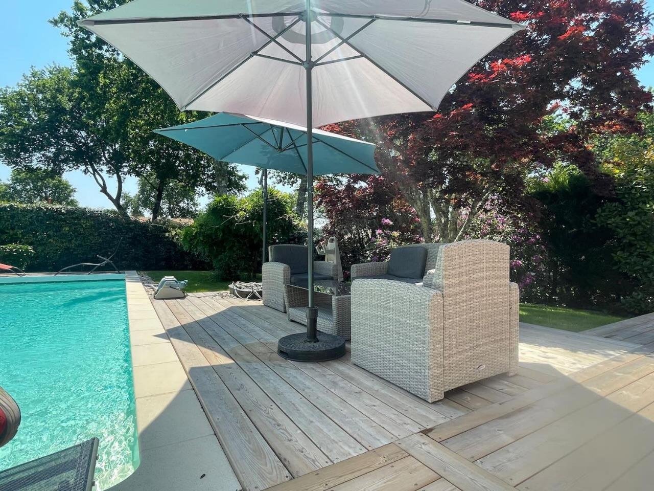 Villa Avec Piscine Andernos Les Bains Екстериор снимка